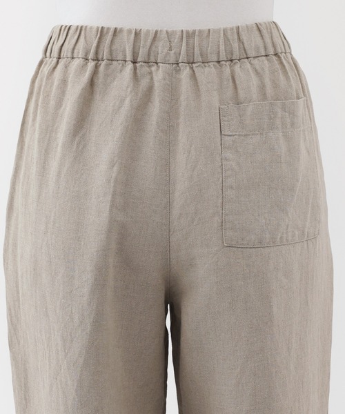無印良品(ムジルシリョウヒン)の「婦人 リネン 洗いざらしイージーワイドパンツ(その他パンツ・レディース・キナリ/ブラック/ダークオレンジ/チャコールグレー・XL/L/M/S/XS)」の9枚目の写真