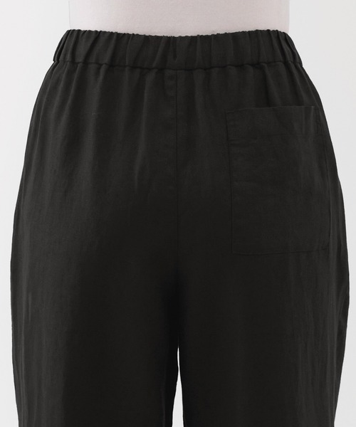 無印良品(ムジルシリョウヒン)の「婦人 リネン 洗いざらしイージーワイドパンツ(その他パンツ・レディース・キナリ/ブラック/ダークオレンジ/チャコールグレー・XL/L/M/S/XS)」の17枚目の写真