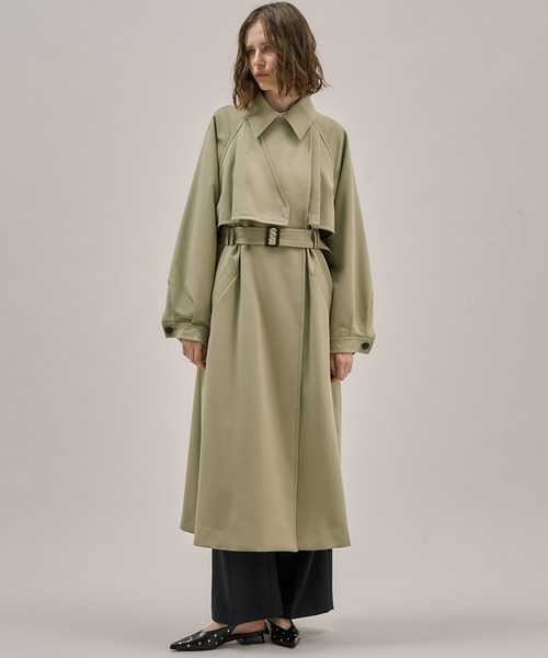 【新品】PUBLIC TOKYO　トレンチコート　ミディアム丈　フリーサイズ PUBLIC TOKYO トレンチコート コート マルチウェイトレンチ