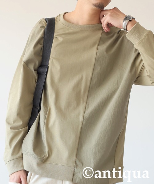 antiqua(アンティカ)の「ドッキングトップス(Tシャツ/カットソー・レディース・ブラック/カーキ/ネイビー・ONESIZE)」の17枚目の写真