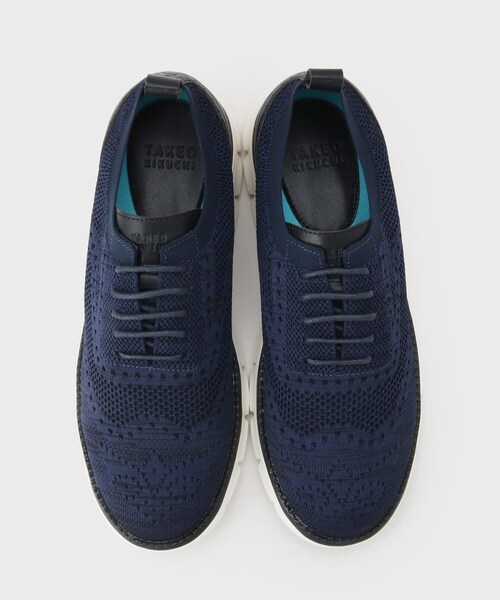 TAKEO KIKUCHI（タケオキクチ）の「ニットアッパーシューズ（ドレスシューズ・メンズ・ブラック/ネイビー/ダークブラウン・50/60/70）」の11枚目の写真