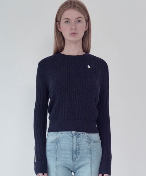 ニット セーター KIRSH PLAIN LINE POINT CABLE KNIT キルシー プレイン ラインポイント ケーブルニット レディース KIRSH PLAIN LINE POINT CABLE KNIT キルシー プレイン ライン