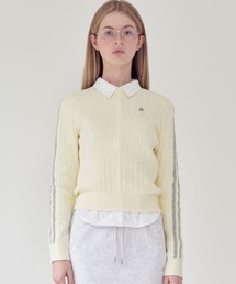 KIRSH（キルシー）の「KIRSH PLAIN LINE POINT CABLE KNIT キルシー プレイン ラインポイント ケーブルニット（ニット/セーター）」