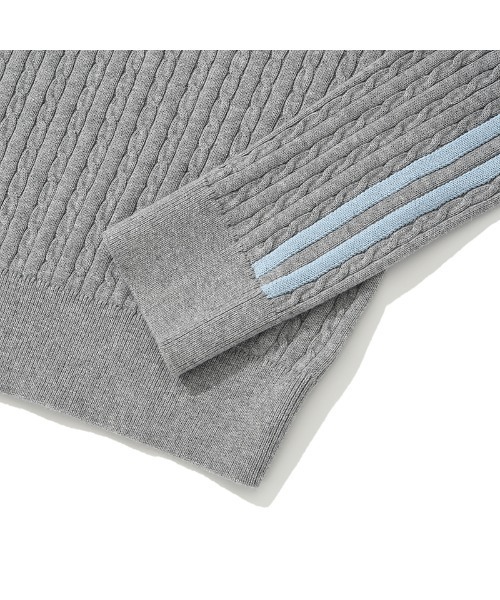 KIRSH(キルシー)の「KIRSH PLAIN LINE POINT CABLE KNIT キルシー プレイン ラインポイント ケーブルニット(ニット/セーター・レディース・グレー/ネイビー/アイボリー・ONE SIZE)」の19枚目の写真