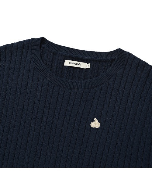 ニット セーター KIRSH PLAIN LINE POINT CABLE KNIT キルシー プレイン ラインポイント ケーブルニット レディース KIRSH PLAIN LINE POINT CABLE KNIT キルシー プレイン ライン