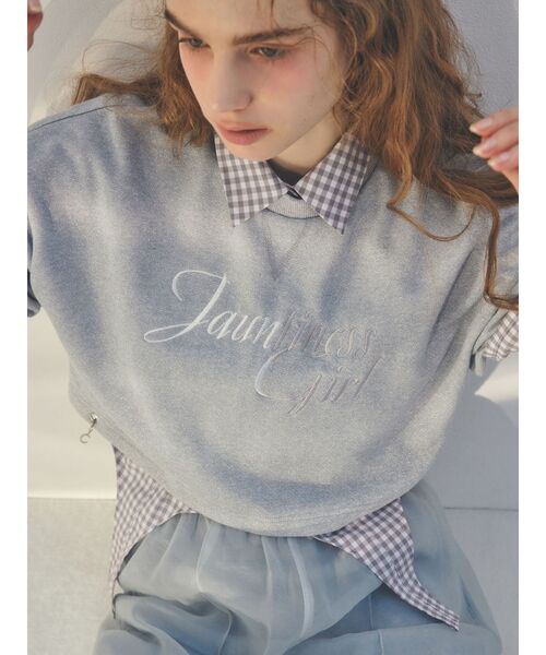 CALNAMUR(カルナムール)の「CORSET LIKE GINGHAM CHECK SHIRTS/コルセットライクギンガムチェックシャツ(シャツ/ブラウス・レディース・レッド/ブラック/グレー・FREE)」の6枚目の写真