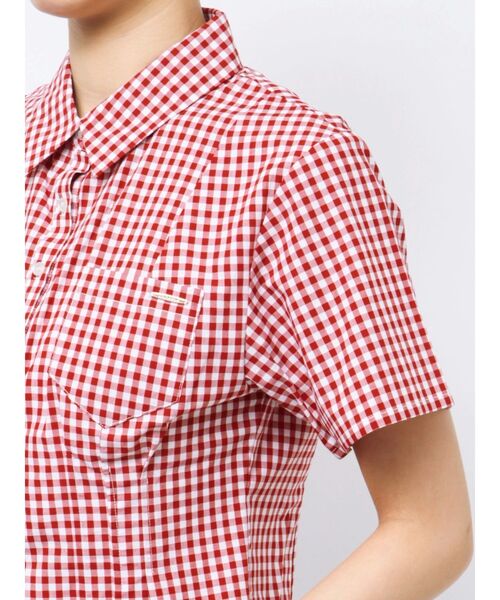 CALNAMUR(カルナムール)の「CORSET LIKE GINGHAM CHECK SHIRTS/コルセットライクギンガムチェックシャツ(シャツ/ブラウス・レディース・レッド/ブラック/グレー・FREE)」の22枚目の写真