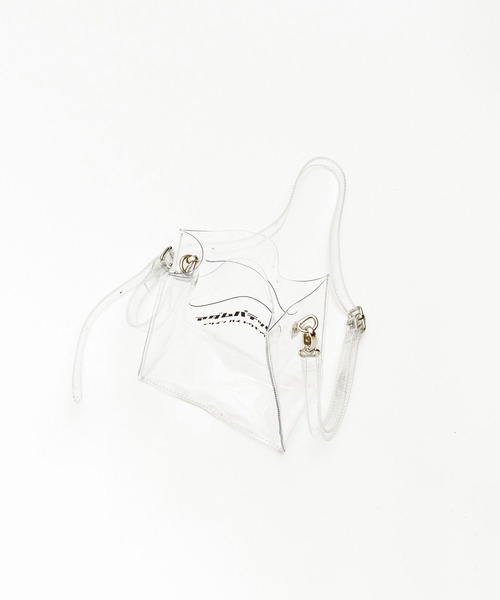 ADAM PATEK（アダムパテック）の「【RS】【ADAM PATEK/ アダムパテック 【 CONEY 】CLEAR mini pouch shoulder（ショルダーバッグ・メンズ・ブラック・ONESIZE）」の5枚目の写真