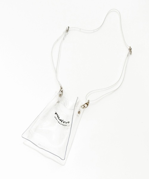 ADAM PATEK（アダムパテック）の「【RS】【ADAM PATEK/ アダムパテック 【 CONEY 】CLEAR mini pouch shoulder（ショルダーバッグ・メンズ・ブラック・ONESIZE）」の6枚目の写真
