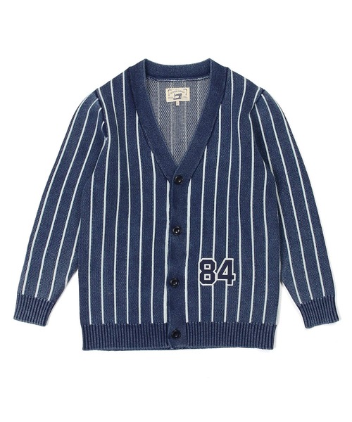 The DUFFER of ST.GEORGE（ザダファーオブセントジョージ）の「[INDIGO LABEL] INDIGO STRIPE＆BORDER CARDIGAN：インディゴ ボーダー ストライプ カーディガン（カーディガン/ボレロ・メンズ・インディゴブルー/ダークインディゴブルー・MEDIUM/LARGE/X-LARGE）」の11枚目の写真