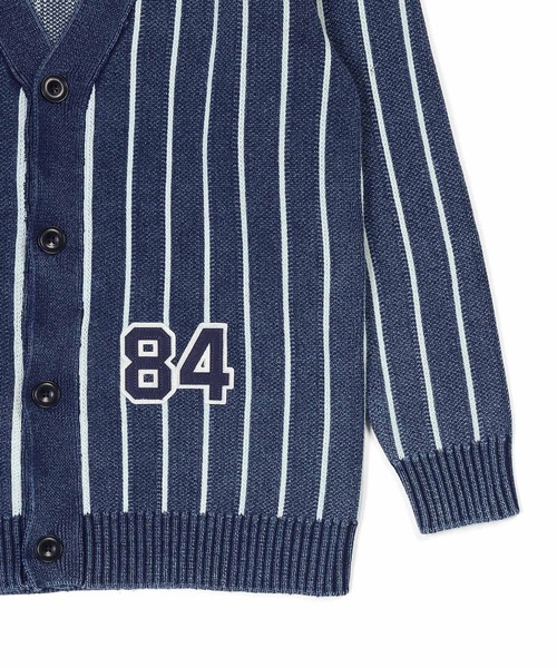 The DUFFER of ST.GEORGE（ザダファーオブセントジョージ）の「[INDIGO LABEL] INDIGO STRIPE＆BORDER CARDIGAN：インディゴ ボーダー ストライプ カーディガン（カーディガン/ボレロ・メンズ・インディゴブルー/ダークインディゴブルー・MEDIUM/LARGE/X-LARGE）」の15枚目の写真