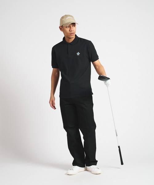 TANGRAM(タングラム)の「ZOZOTOWN 限定 TGM FLOWER ICON POLO SHIRTS(ポロシャツ・メンズ・ホワイト/ネイビー/ブラック・S/M/L/XL)」の12枚目の写真
