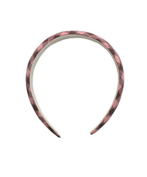 an another angelus（アンアナザーアンジェラス）の「レトロギンガムカチューシャ（カチューシャ・レディース・ホワイト×ブルー/ピンク/ホワイト×グリーン・FREE）」の5枚目の写真