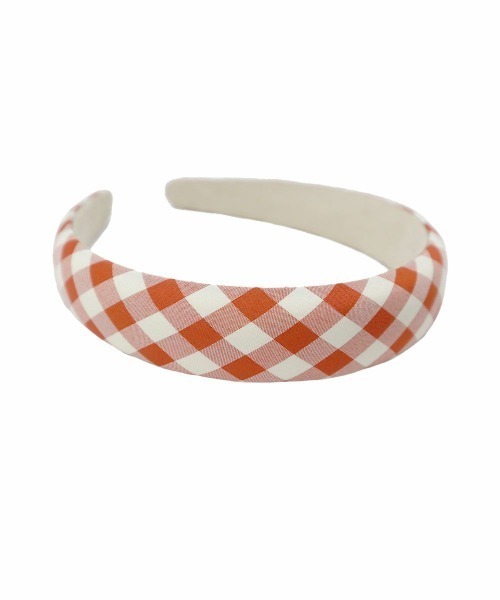 an another angelus（アンアナザーアンジェラス）の「レトロギンガムカチューシャ（カチューシャ・レディース・ホワイト×ブルー/ピンク/ホワイト×グリーン・FREE）」の8枚目の写真