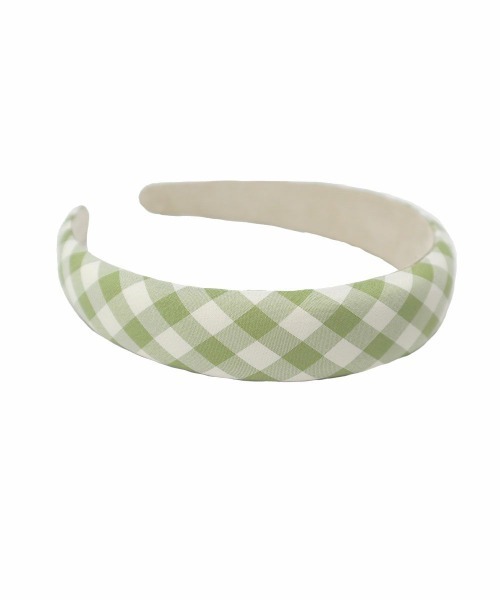 an another angelus（アンアナザーアンジェラス）の「レトロギンガムカチューシャ（カチューシャ・レディース・ホワイト×ブルー/ピンク/ホワイト×グリーン・FREE）」の9枚目の写真
