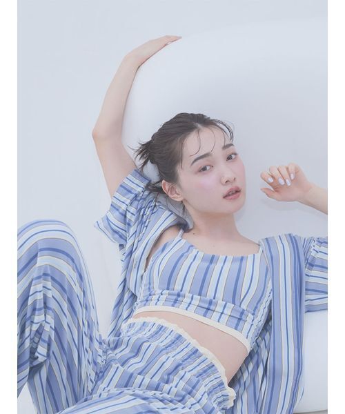 SNIDEL HOME 新品未使用品 セール】ストライプカットビスチェ（ルームウェア/パジャマ