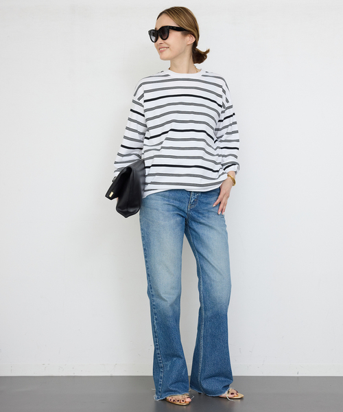 Thrilling Stripe Tシャツ（Tシャツ/カットソー）｜Deuxieme
