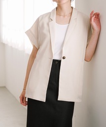 Emma Taylor | リネンライクシアースリーブレスジャケット(テーラードジャケット)