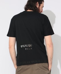 1piu1uguale3 RELAX | 1PIU1UGUALE3 RELAX (ウノ ピュ ウノ ウグァーレ トレ リラックス) 別注 裾&バックロゴ クルーネック 半袖 Tシャツ 1PRUST25119SZ(Tシャツ/カットソー)