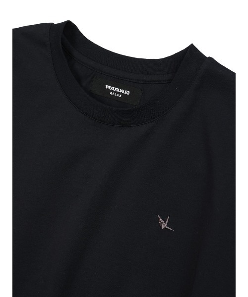 1piu1uguale3 RELAX(ウノピュウノウグァーレトレリラックス)の「1PIU1UGUALE3 RELAX (ウノ ピュ ウノ ウグァーレ トレ リラックス) 別注 裾&バックロゴ クルーネック 半袖 Tシャツ 1PRUST25119SZ(Tシャツ/カットソー・メンズ・ホワイト/ブラック・S/M/L/LL/2XL)」の4枚目の写真