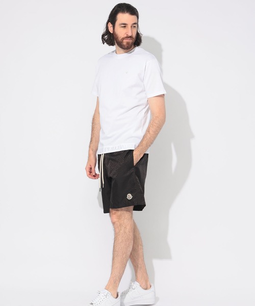 1piu1uguale3 RELAX(ウノピュウノウグァーレトレリラックス)の「1PIU1UGUALE3 RELAX (ウノ ピュ ウノ ウグァーレ トレ リラックス) 別注 裾&バックロゴ クルーネック 半袖 Tシャツ 1PRUST25119SZ(Tシャツ/カットソー・メンズ・ホワイト/ブラック・S/M/L/LL/2XL)」の13枚目の写真