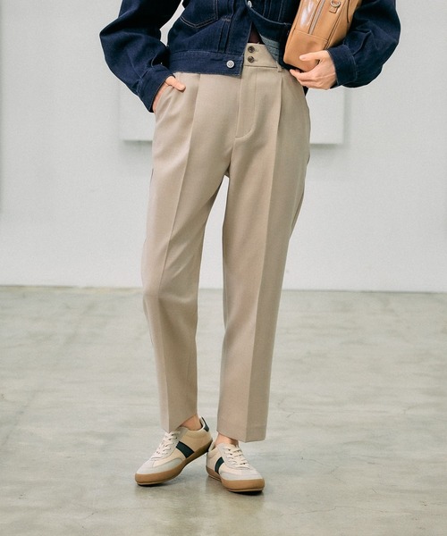 uniform experiment 24SS テーパードパンツ ベージュ 2 ユニフォーム1.COM 医療白衣com 介護衣 ハートグリーン 2023