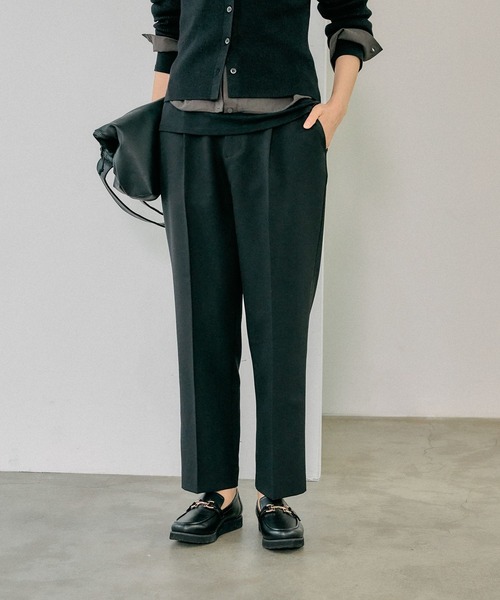 セール】お手入れラクラク/SET UPテーパードパンツ/289097（その他