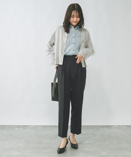 GLOBAL WORK(グローバルワーク)の「お手入れラクラク/SET UPテーパードパンツ/289097(その他パンツ・レディース・ブラック/ライトベージュ/グレイッシュベージュ・MEDIUM/LARGE/SMALL)」の20枚目の写真