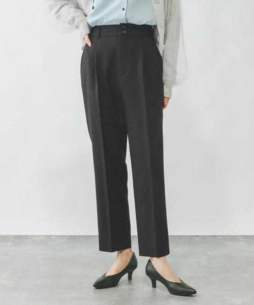 セール】お手入れラクラク/SET UPテーパードパンツ/289097（その他