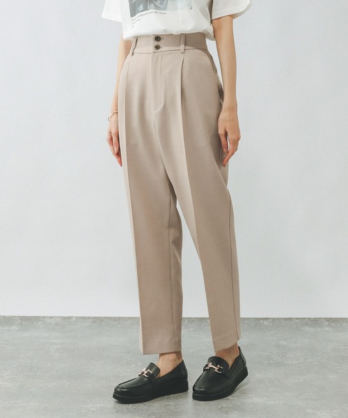 セール】お手入れラクラク/SET UPテーパードパンツ/289097（その他