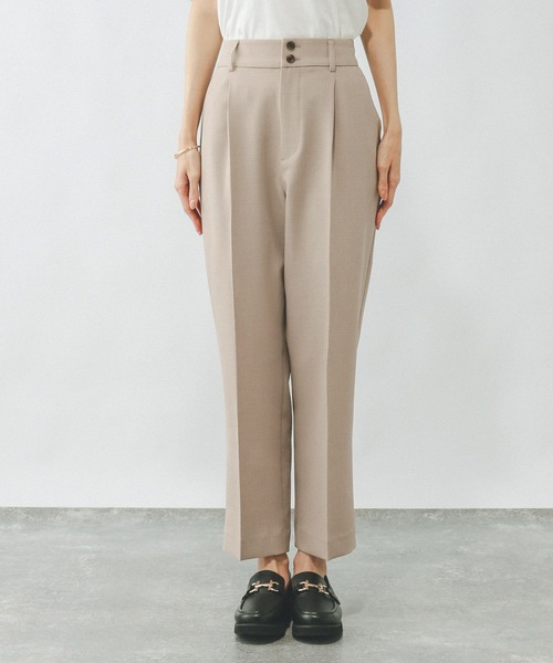 すぅページ セール】お手入れラクラク/SET UPテーパードパンツ/289097（その他