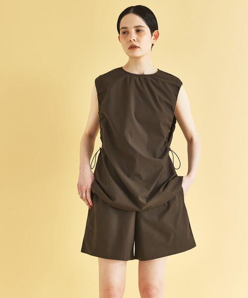 URBAN RESEARCH（アーバンリサーチ）の「『2サイズ展開』『UVカット』Swim URBAN RESEARCH　スイムドロストノースリーブ（水着・レディース・ブラウン/ブラック・SMALL/MEDIUM）」の2枚目の写真