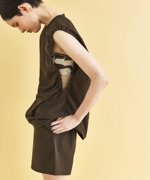 URBAN RESEARCH（アーバンリサーチ）の「『2サイズ展開』『UVカット』Swim URBAN RESEARCH　スイムドロストノースリーブ（水着・レディース・ブラウン/ブラック・SMALL/MEDIUM）」の22枚目の写真