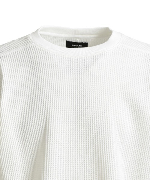 BREATH(ブレス)の「【BREATH / ブレス】NEWRICH WAFFLE LS TEE / ホワイト [BR25SS-C50(Tシャツ/カットソー・メンズ・ホワイト・M/L)」の5枚目の写真