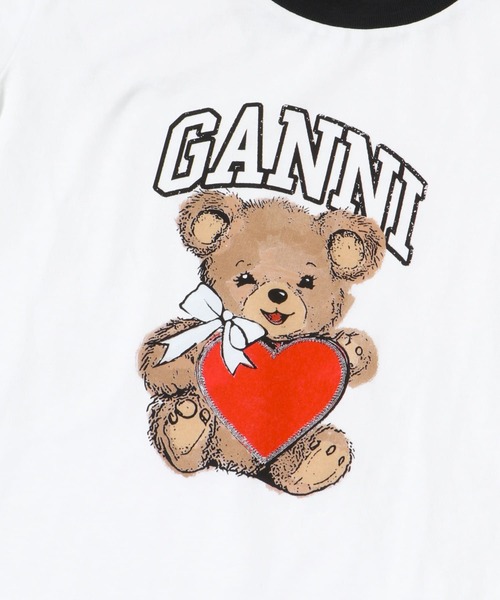 GANNI Basic Jersey Bear Small T-shirts（Tシャツ/カットソー
