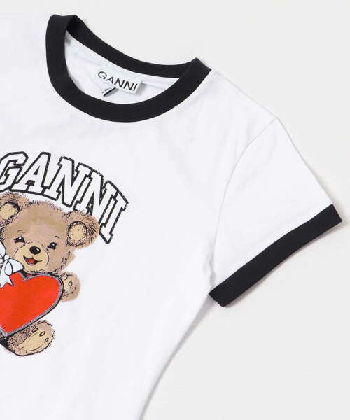 GANNI Basic Jersey Bear Small T-shirts（Tシャツ/カットソー