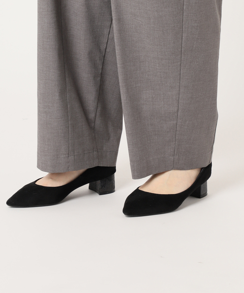 JOURNAL STANDARD relume(ジャーナルスタンダード レリューム)の「接触冷感 / 防しわ / ウォッシャブルブロードカーブイージーパンツ(その他パンツ・レディース・ベージュ/チャコールグレー・36/38)」の8枚目の写真