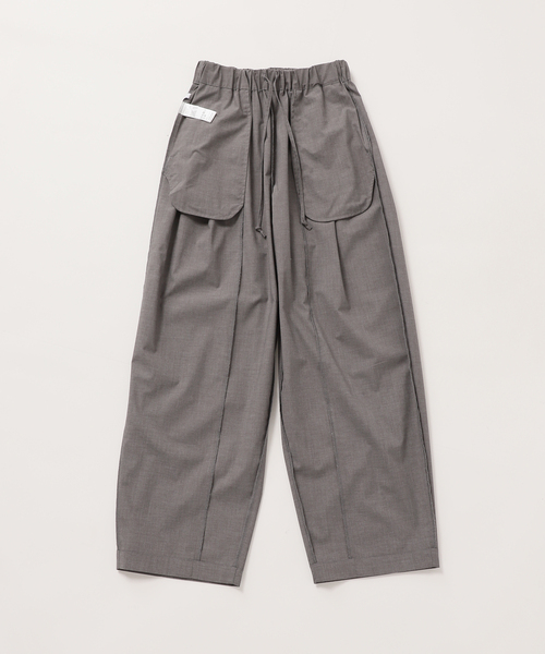 JOURNAL STANDARD relume(ジャーナルスタンダード レリューム)の「接触冷感 / 防しわ / ウォッシャブルブロードカーブイージーパンツ(その他パンツ・レディース・ベージュ/チャコールグレー・36/38)」の6枚目の写真