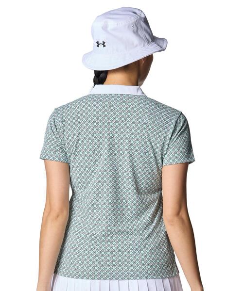 UNDER ARMOUR(アンダーアーマー)の「UAアーマードライ モノグラム チェック ポロ(ゴルフ/レディース)(ポロシャツ・レディース・カーキ系・XL/L/M/S)」の2枚目の写真