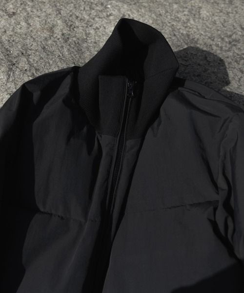 remer（リメール）の「HEAT FILL RIB NECK JACKET / ヒートフィルリブネックジャケット（ダウンジャケット/コート・メンズ・アイボリー/ブラック・LARGE/MEDIUM/SMALL/X-SMALL）」の4枚目の写真