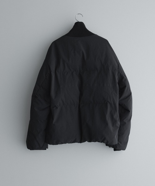 remer（リメール）の「HEAT FILL RIB NECK JACKET / ヒートフィルリブネックジャケット（ダウンジャケット/コート・メンズ・アイボリー/ブラック・LARGE/MEDIUM/SMALL/X-SMALL）」の6枚目の写真