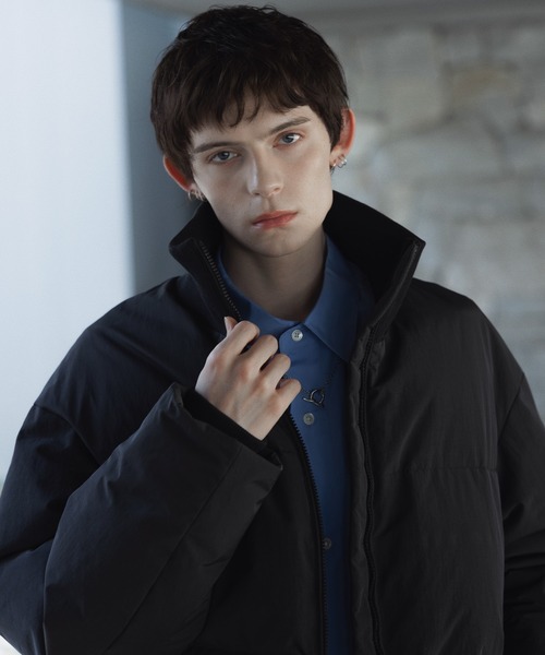 remer（リメール）の「HEAT FILL RIB NECK JACKET / ヒートフィルリブネックジャケット（ダウンジャケット/コート・メンズ・アイボリー/ブラック・LARGE/MEDIUM/SMALL/X-SMALL）」の12枚目の写真