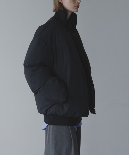 remer（リメール）の「HEAT FILL RIB NECK JACKET / ヒートフィルリブネックジャケット（ダウンジャケット/コート・メンズ・アイボリー/ブラック・LARGE/MEDIUM/SMALL/X-SMALL）」の13枚目の写真