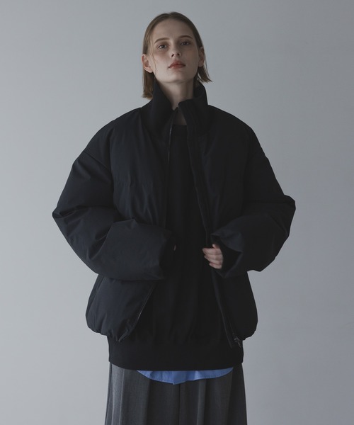 remer（リメール）の「HEAT FILL RIB NECK JACKET / ヒートフィルリブネックジャケット（ダウンジャケット/コート・メンズ・アイボリー/ブラック・LARGE/MEDIUM/SMALL/X-SMALL）」の14枚目の写真