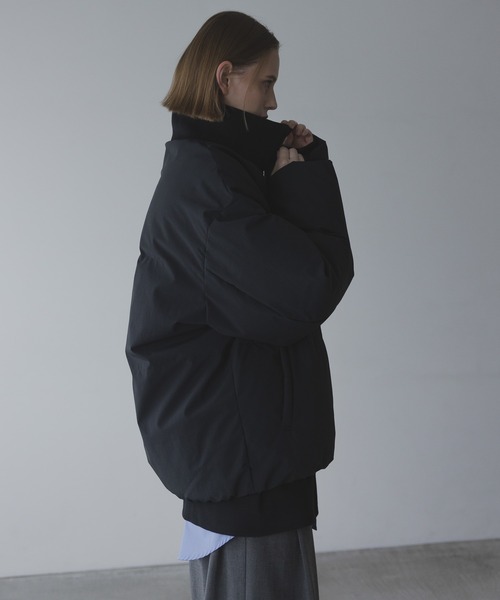 remer（リメール）の「HEAT FILL RIB NECK JACKET / ヒートフィルリブネックジャケット（ダウンジャケット/コート・メンズ・アイボリー/ブラック・LARGE/MEDIUM/SMALL/X-SMALL）」の15枚目の写真