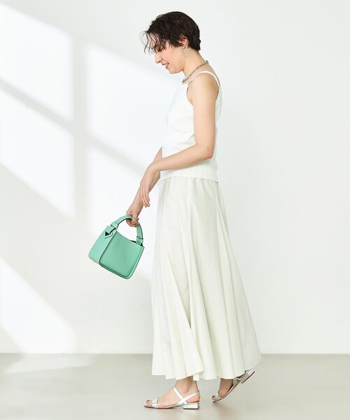 NOLLEY’S（ノーリーズ）の「《手洗い可能》総針オトナタンクトップ（タンクトップ・レディース・オフホワイト/ネイビー/ブラウン/ブラック・36/38）」の6枚目の写真