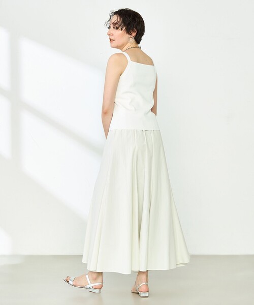 NOLLEY’S（ノーリーズ）の「《手洗い可能》総針オトナタンクトップ（タンクトップ・レディース・オフホワイト/ネイビー/ブラウン/ブラック・36/38）」の7枚目の写真