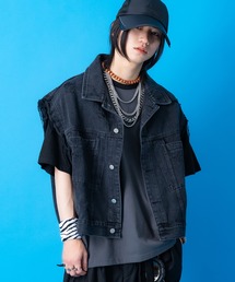 ダメージ加工 クラッシュデニム ジャケット Gジャン ブルゾン Gジャン メンズ ジャケット gジャン デニムジャケット ダメージ