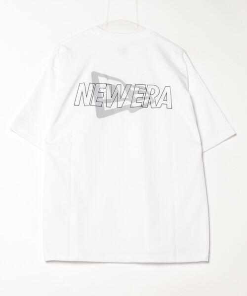NEW ERA（ニューエラ）の「ニューエラ  PA SS OS PF TEE OVERLAP LOGO WHI（Tシャツ/カットソー・メンズ・ホワイト・M/L/LL）」の2枚目の写真