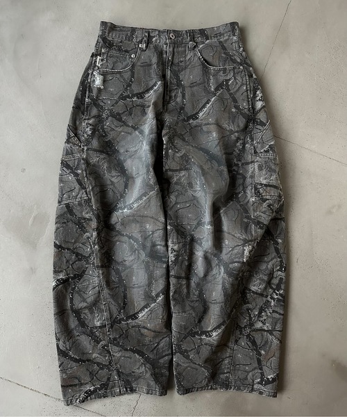 Perushu(ペルーシュ)の「vintage washed wide curve pants ビンテージライクワイドカーブパンツ(その他パンツ・メンズ・ダークグレー/カーキ/ネイビー/チャコールグレー・LARGE/MEDIUM/SMALL)」の3枚目の写真